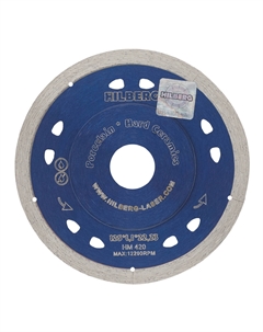 Диск алмазный по керамограниту Extra Thin 125x22,2x1,1 мм сплошной ультратонкий сухой рез (HM420) Hilberg