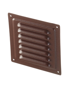 Решетка вентиляционная стальная 125х125 мм коричневая Ore