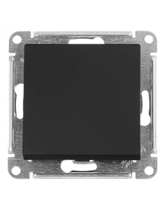 Выключатель AtlasDesign одноклавишный встраиваемый карбон (ATN001011) Systeme electric