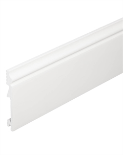 Плинтус экополимер 105х14х2000 мм белый (1 UHD 06/105C) Solid