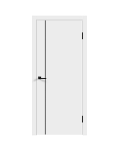 Дверь межкомнатная Smart M1 800х2000 мм ПВХ эмалит белая глухая с замком Velldoris