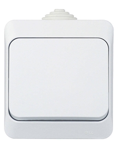 Выключатель Этюд одноклавишный накладной белый (BA10-041B) Systeme electric