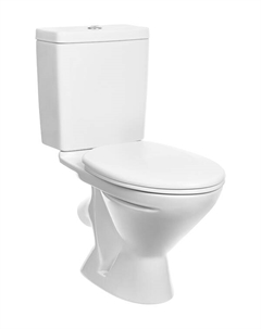 Унитаз-компакт Santek Лига с косым выпуском с сиденьем пластик белый (1.WH30.2.197)