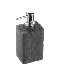 Дозатор для мыла Fora Stone Black настольный полирезин черный (For-STN021BL)