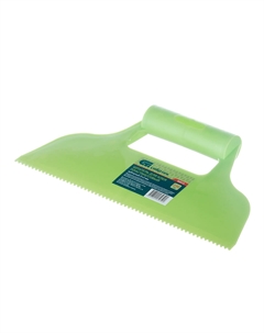 Шпатель для клея зубчатый 230 мм R пластиковый с пластиковой ручкой (86013) Сибртех