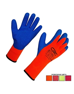 Перчатки акриловые с латексным обливом утепленные Рубифрост Рельеф 9 (L) Свс