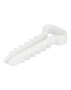 Дюбель-хомут для плоского кабеля 6-12 мм белый (100 шт.) (07-4612) Rexant