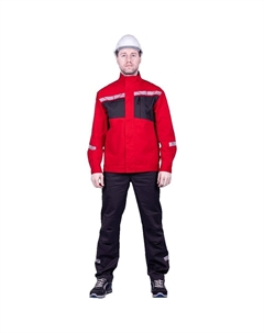 Куртка рабочая Стронг 52-54 рост 182-188 см красная/серая Гк спецобъединение