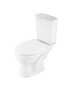 Унитаз-компакт Santeri Ультра с косым выпуском с сиденьем полипропилен белый (1.P401.3.S00.00B.F)
