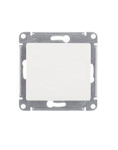 Выключатель Glossa одноклавишный встраиваемый белый (GSL000111) Systeme electric