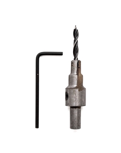 Сверло по дереву 4х75 мм конфирмат для мебельной стяжки 5х50 мм с зенкером (552550) Vira