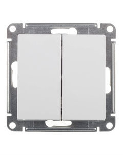 Выключатель AtlasDesign двухклавишный встраиваемый белый (ATN000151) Systeme electric