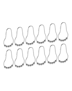 Кольца для штор Fora с шариками металлические хром (12 шт.)