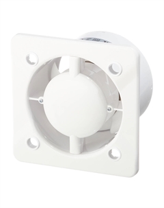 Вентилятор осевой KW100H без панели с датчиком влажности и таймером d100 мм белый Awenta