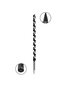 Сверло по дереву винтовое 22х460 мм (552046) Vira