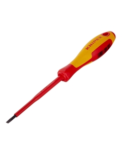 Отвертка диэлектрическая плоская 4х202 мм 1000 В (KN-982040) Knipex