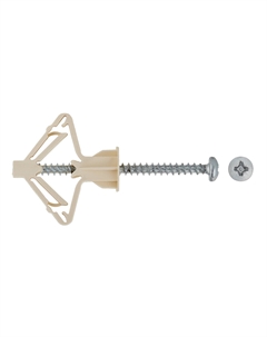 Дюбель для листовых материалов PLA 4x60 мм нейлон с шурупом (15 шт.) Hard-fix