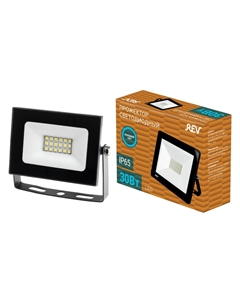 Прожектор светодиодный ДО-30 6500К 30 Вт IP65 серый Rev