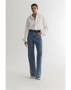 Рубашка из хлопка белого цвета 2mood