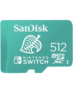 Карта памяти microSDXC Nintendo Switch 512 ГБ, бирюзовый Sandisk