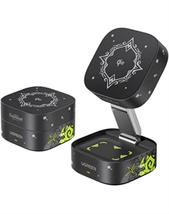 Беспроводное зарядное устройство x Genshin Impact MagFlow 2-in-1 Qi2, 15Вт, черный Ugreen