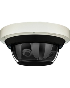 Уличная сетевая купольная камера Hanwha Vision WiseNet серии PNM-9084RQZ1 с разрешением 8 Мп, 4 датчиками, PTRZ и функцией ночного видения Hanwha vision