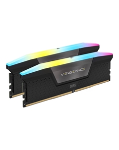 Оперативная память Corsair Vengeance RGB, 64 Гб DDR5 (2x32 Гб), 6400 МГц, CL32, CMH64GX5M2B6400C32, черный