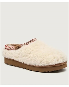 Кожаные сандалии Tasman Maxi Curly Mules, бежевый Ugg