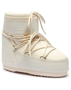 Мягкие зимние ботинки Icon Low резиновые, белый Moon boot