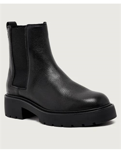 Кожаные ботильоны, черный Calvin klein