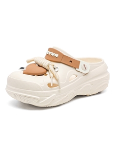 Клоги женские бежевые, цвет Beige Tonybear