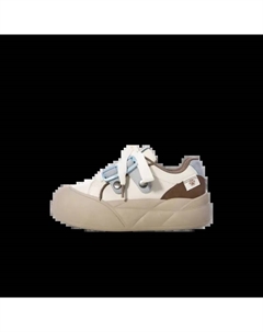 Женские низкие скейтбордские кеды сине-коричневые, цвет Blue Brown Jimixiong