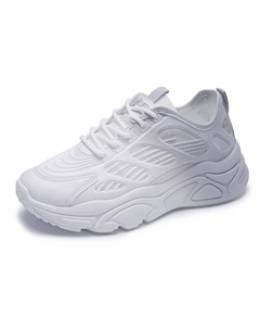 Скользоустойчивые износостойкие утяжеляющие облегченные низкие массивные кроссовки женские бело-серые, цвет White Gray Tonybear