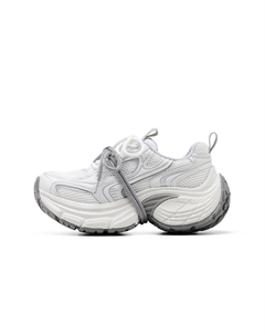 Женские низкие массивные кроссовки White Gray, цвет White Gray C°banner