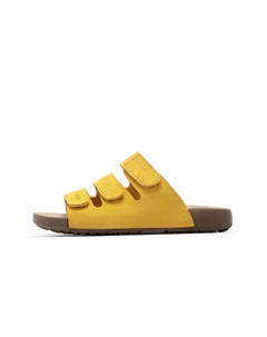 Женские противоскользящие шлепанцы-слипоны желтые, цвет Yellow C°banner