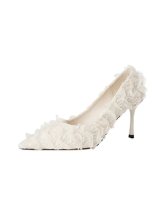 Женские туфли на высоком каблуке бежевые, цвет Beige Weishibangwei