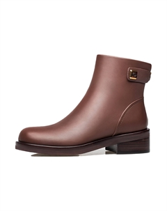 Черно-коричневые женские ботильоны, цвет Brown Zro