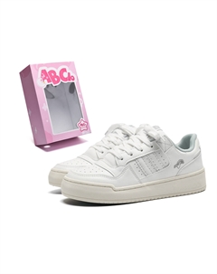 Женские устойчивые к истиранию низкие скейтерские кроссовки с эффектом увеличения роста бело-голубые, цвет White Blue Abcio