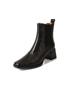 Женские полусапожки черно-коричневые бордовые без подкладки, цвет Burgundy Unlined Echo&yolo