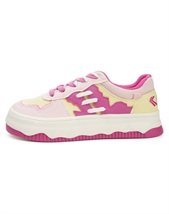 Износостойкие противоскользящие скейтерские кеды женские розово-красные, цвет Pink & Rose Red Feiyue.®