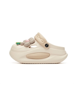 Клоги женские экрю/хаки, цвет Ecru/Khaki Josiny