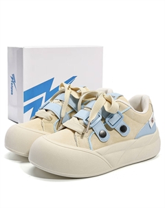 Теплые противоскользящие и износостойкие дышащие низкие кеды для скейтбординга женские разноцветные синий и коричневый - желтый синий, цвет Yellow Blue Feiyue.®