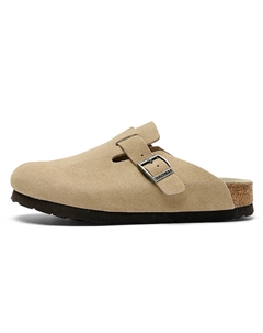 Антибактериальные массажные противоскользящие стойкие к истиранию устойчивые к запаху с закрытым носком тапочки на пробковой подошве для женщин небесно-голубые, цвет Sky Blue Daowai