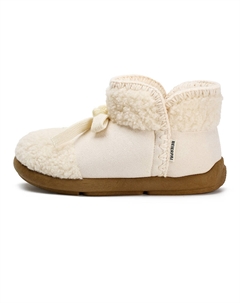 Теплые и износостойкие короткие зимние сапоги женские розово-бежевые, цвет Beige Zun'er