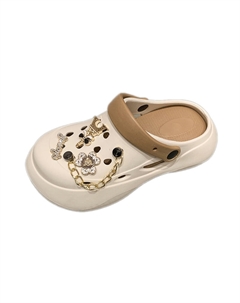 Клоги женские бежево-хаки, цвет Beige Khaki Tonybear