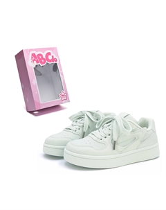 Женские скейтерские кроссовки низкие белый/мятно-зеленый/цвет сакуры/желтый - цвет сакуры, цвет Cherry Blossom Pink Abcio