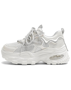 Женские устойчивые к истиранию массивные кроссовки на низком ходу в светло-золотом цвете, цвет Light Gold Josiny