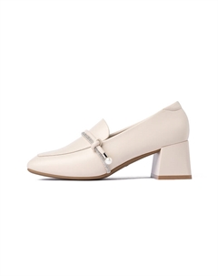 Лоферы женские черные/экрю, цвет Ecru Josiny