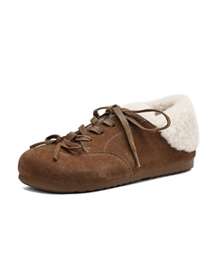 Женские повседневные туфли низкие верблюдовый/абрикосовый верблюд (на флисе, скрытая платформа 2 см), цвет Camel (Fleece-Lined, Hidden Wedge 2cm) Josiny