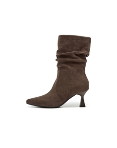 Женские ботинки на каблуке 6,5 см цвета хаки, цвет Khaki Daphne